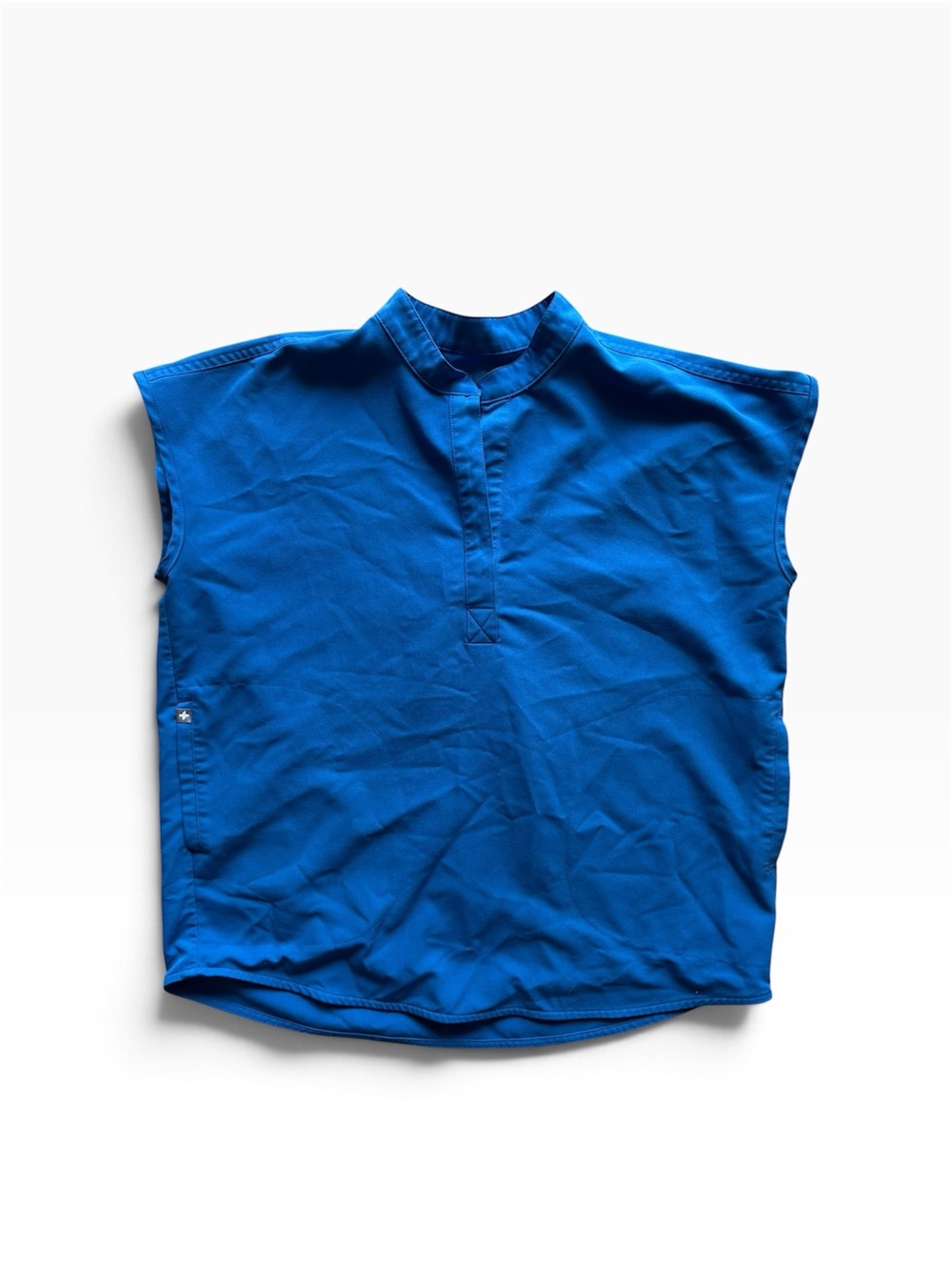 Figs Oversized Rafaela Scrub Top Royal Blue Size XS Nurse Medical Doctor